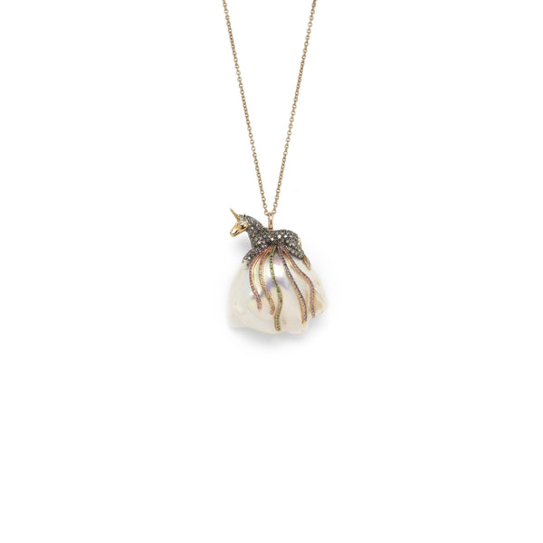 JCK Online Britts Pick: Unicorn on a Pearl Necklace