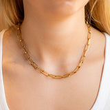 Alligator Link Necklace Chain - Fine