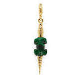 Alligator Malachite Charm