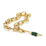 Alligator Malachite Charm