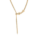 Alligator Vertebrae Necklace Extra Long