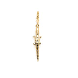 Alligator Yellow Gold Charm