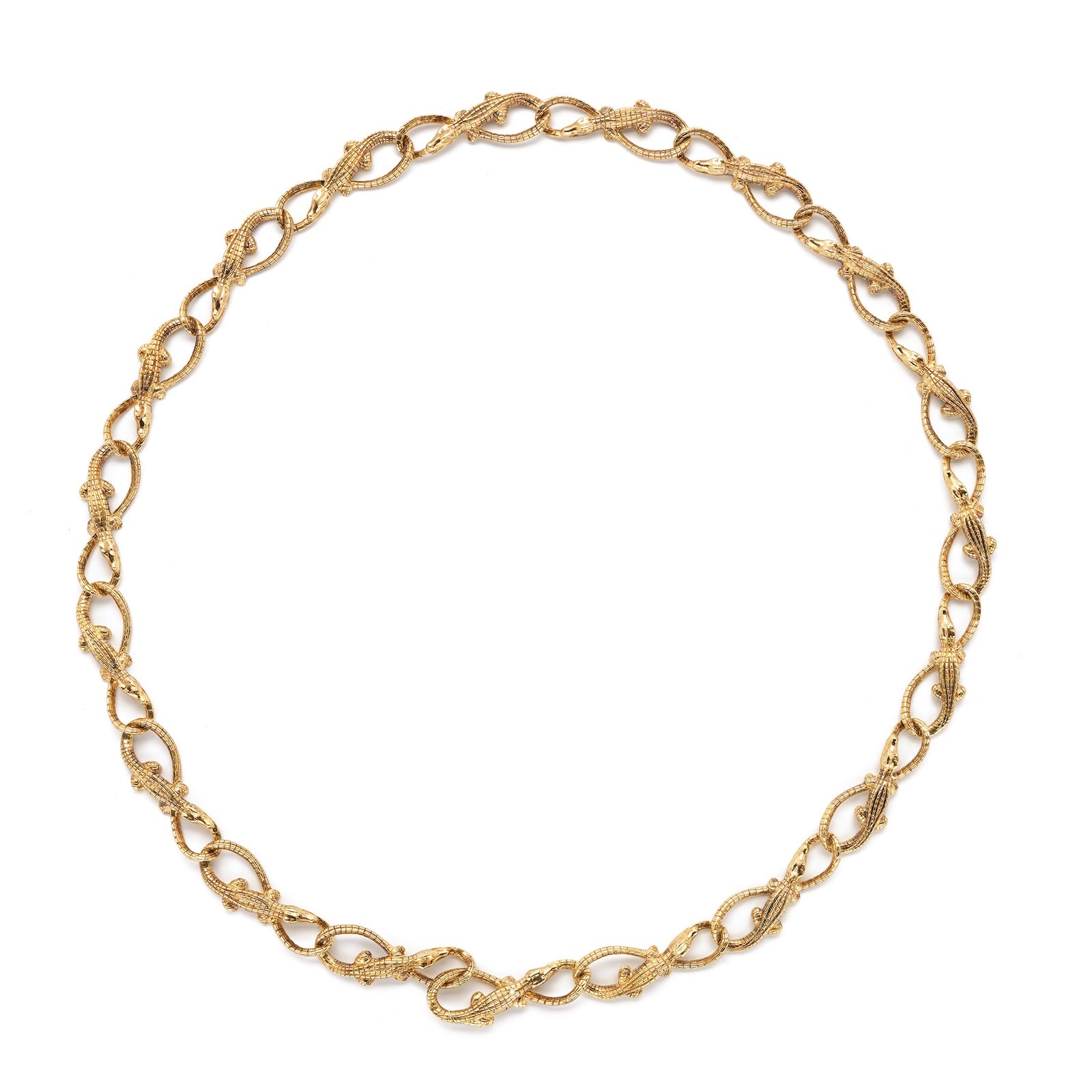 Baby Alligator Chain Necklace – Bibi van der Velden