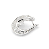 Diamond Alligator Twist Earring