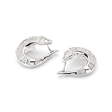 Diamond Alligator Twist Earring