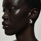 Diamond Alligator Twist Earring