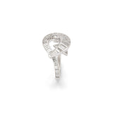 Diamond Alligator Twist Ring
