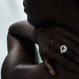 Diamond Alligator Twist Ring