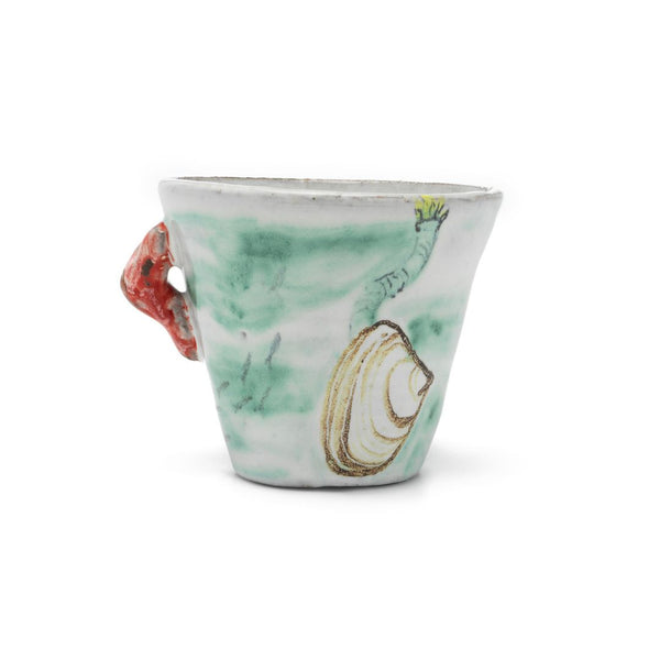 ESPRESSO CUP CORAL WITH BUMBLEBEE