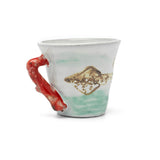 ESPRESSO CUP CORAL WITH DRAGON FLY
