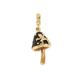 Ebony Wood Mushroom Charm