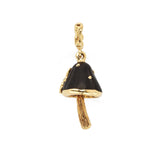 Ebony Wood Mushroom Charm