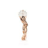 Jellyfish White Pearl Stackable Ring