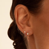 Jellyfish White Pearl Stud