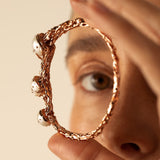 Jellyfish White Pearls Bangle