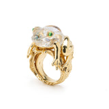 Large Frog Abalone Ring