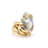 Large Frog Abalone Ring