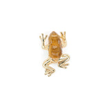 Mini Frog Tiger Eye Quartz Stud