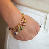 Mini Scarab Citrine Charm