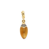 Mini Scarab Citrine Charm