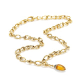 Mini Scarab Citrine Charm