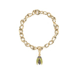 Mini Scarab Pave Tsavorite Fly Wings Charm