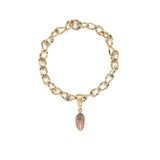 Mini Scarab Pave Pink Sapphire Charm