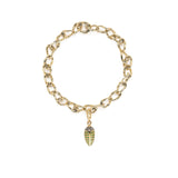 Mini Scarab Pave Tsavorite Charm