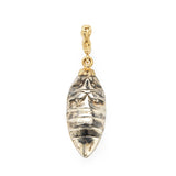 Scarab Brushed Gold Cocktail Pendant