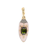 Scarab Pink Opal Cocktail Pendant