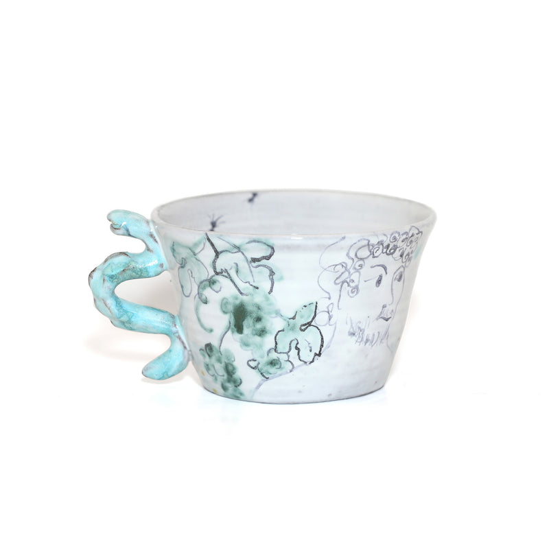 TEA CUP WITH SNAKE LARGE