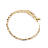 Thin Alligator Wrap Bracelet