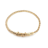 Thin Alligator Wrap Bracelet
