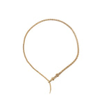 Thin Alligator Wrap Necklace