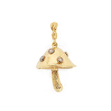 Tourmaline Mushroom Charm