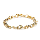 Wave Barrel Link Chain Bracelet - Fine