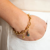 Wave Barrel Link Chain Bracelet - Medium