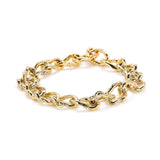 Wave Barrel Link Chain Bracelet - Medium