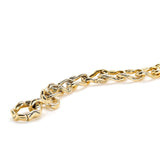 Wave Barrel Link Chain Bracelet - Medium