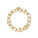 Wave Barrel Link Chain Bracelet - Medium