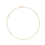 Wire Necklace in 18K Gold with alligator detail back view