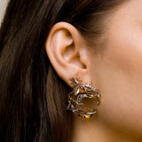 Diamond Ant Stud Earring