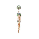 Jellyfish Tahitian Pearls Drop Earring with Diamonds