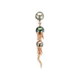 Jellyfish Tahitian Pearls Drop Earring with Diamonds