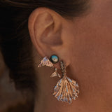 Siren Tail Earring with Opals