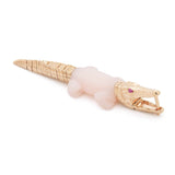 Alligator Pink Opal Bite Earring