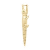 Alligator Yellow Gold Bite Earring