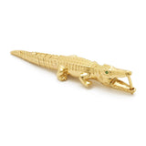 Alligator Yellow Gold Bite Earring