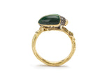 Malachite Scarab Ring Rings Bibi van der Velden