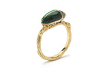Malachite Scarab Ring Rings Bibi van der Velden